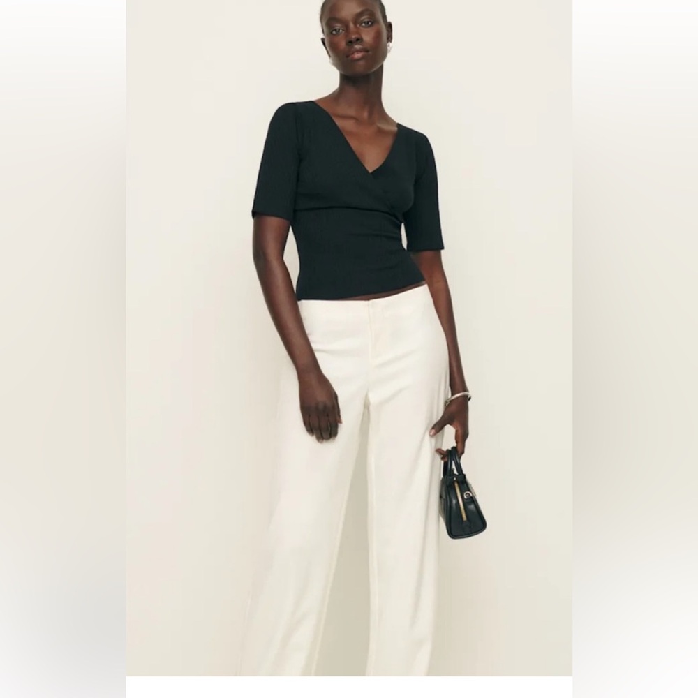 Reformation Eloise Knit Top Black - Size M - Picture 4 of 4